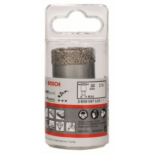 Алмазное сверло Dry Speed Best for Ceramic для сухого сверления 30x35 мм Bosch 2608587119 — изображение 2
