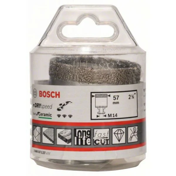 Алмазное сверло Dry Speed Best for Ceramic для сухого сверления 57x35 мм Bosch 2608587127 — изображение 2