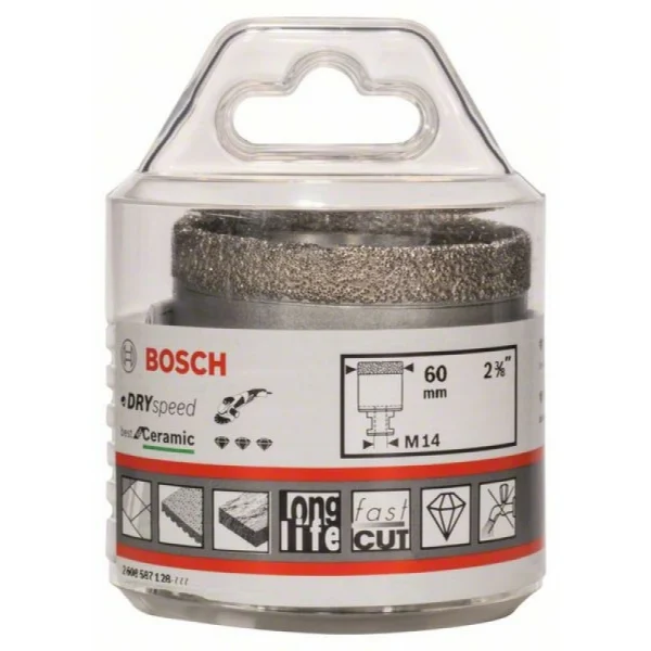 Алмазная коронка для сухого сверления Dry Speed Best for Ceramic 60x35 мм Bosch 2608587128 — изображение 2