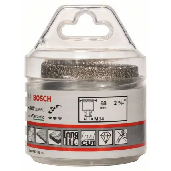 Алмазное сверло Dry Speed Best for Ceramic для сухого сверления 68x35 мм Bosch 2608587131 — изображение 2