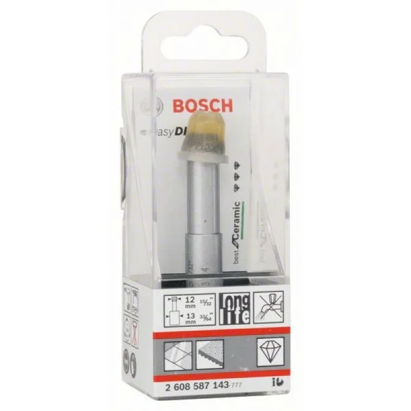 Алмазное сверло Easy Dry Best for Ceramic для сухого сверления 12x33 мм Bosch 2608587143 — изображение 2