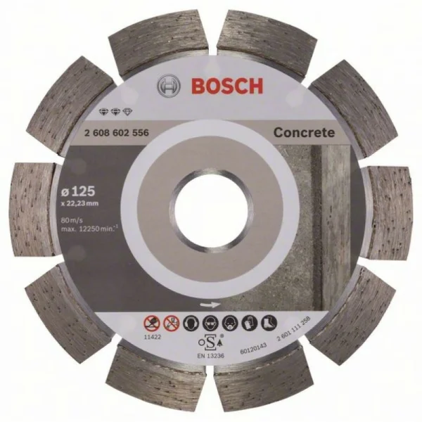 Алмазный диск Expert for Concrete 125x22,23x2,2x12 мм Bosch 2608602556