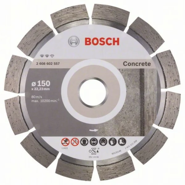 Алмазный диск Expert for Concrete 150x22,23x2,4x12 мм Bosch 2608602557