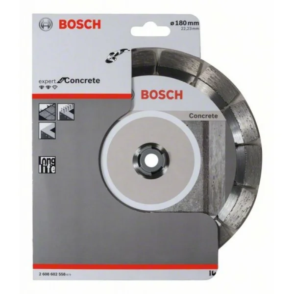Алмазный диск Expert for Concrete 180x22,23x2,4x12 мм Bosch 2608602558 — изображение 2
