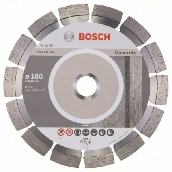 Алмазный диск Expert for Concrete 180x22,23x2,4x12 мм Bosch 2608602558
