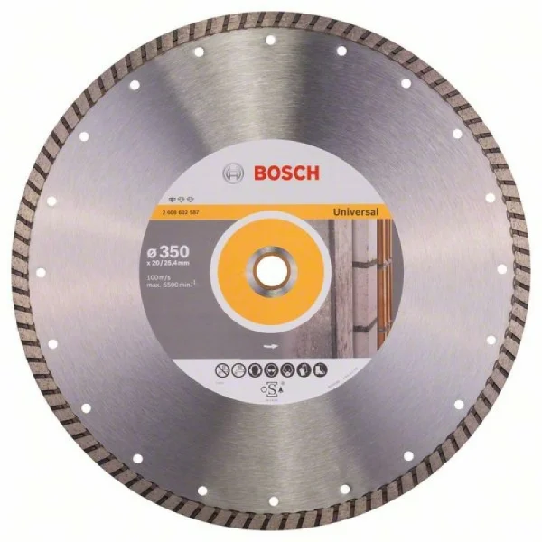 Алмазный диск Standard for Universal Turbo 350x20/25,40x3x10 мм Bosch 2608602587