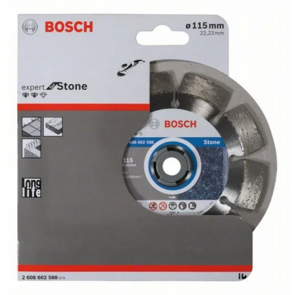 Алмазный диск Expert for Stone 115x22,23x2,2x12 мм Bosch 2608602588 — изображение 2