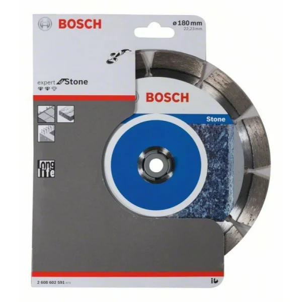 Алмазный диск Expert for Stone 180x22,23x2,4x12 мм Bosch 2608602591 — изображение 2
