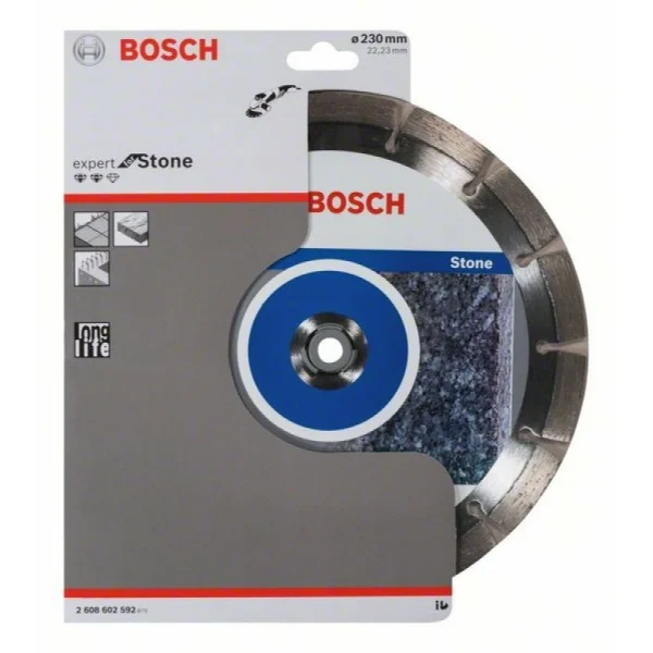 Алмазный диск Expert for Stone 230x22,23x2,4x12 мм Bosch 2608602592 — изображение 2