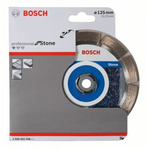 Алмазный диск Standard for Stone 125x22,23x1,6x10 мм Bosch 2608602598 — изображение 2