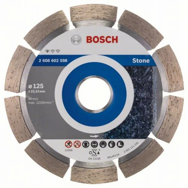 Алмазный диск Standard for Stone 125x22,23x1,6x10 мм Bosch 2608602598