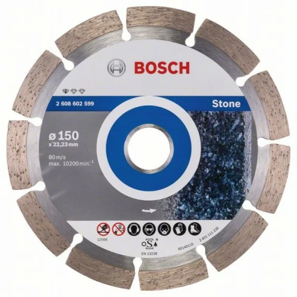 Алмазный диск Standard for Stone 150x22,23x2x10 мм Bosch 2608602599