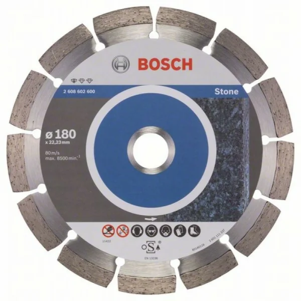Алмазный диск Standard for Stone 180x22,23x2x10 мм Bosch 2608602600