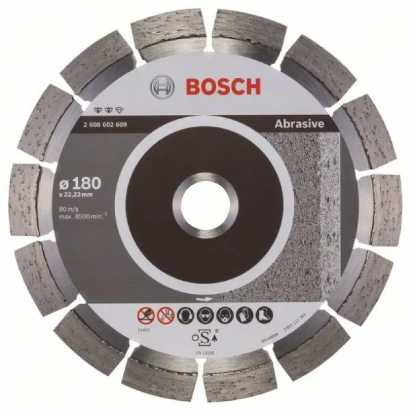 Алмазный диск Expert for Abrasive 180x22,23x2,4x12 мм Bosch 2608602609