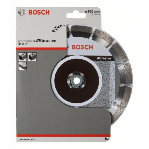 Алмазный диск Standard for Abrasive 180x22,23x2x10 мм Bosch 2608602618 — изображение 2