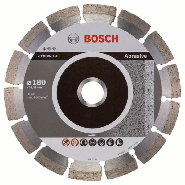 Алмазный диск Standard for Abrasive 180x22,23x2x10 мм Bosch 2608602618