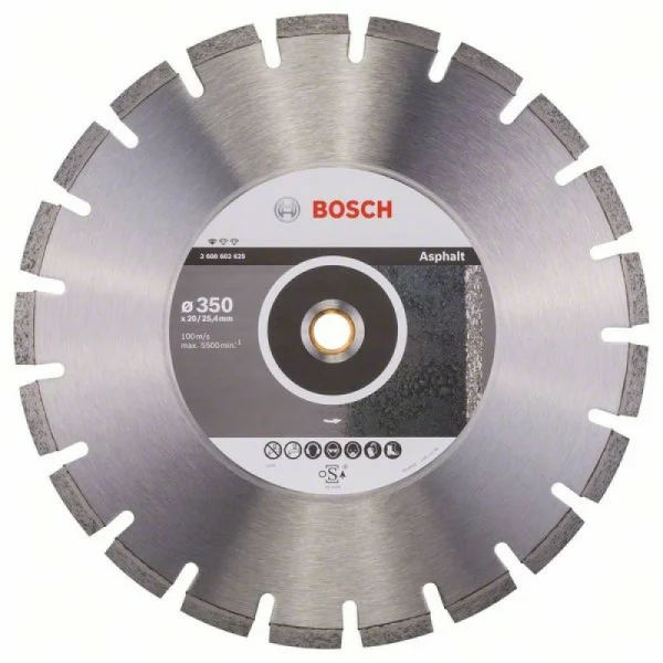 Алмазный диск Standard for Asphalt 350x20/25,40x3,2x10 мм Bosch 2608602625