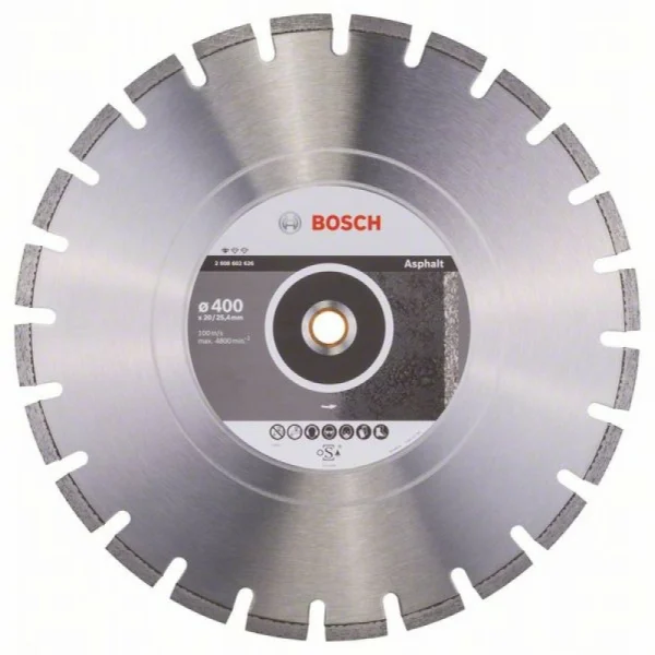 Алмазный диск Standard for Asphalt 400x20/25,40x3,6x10 мм Bosch 2608602626