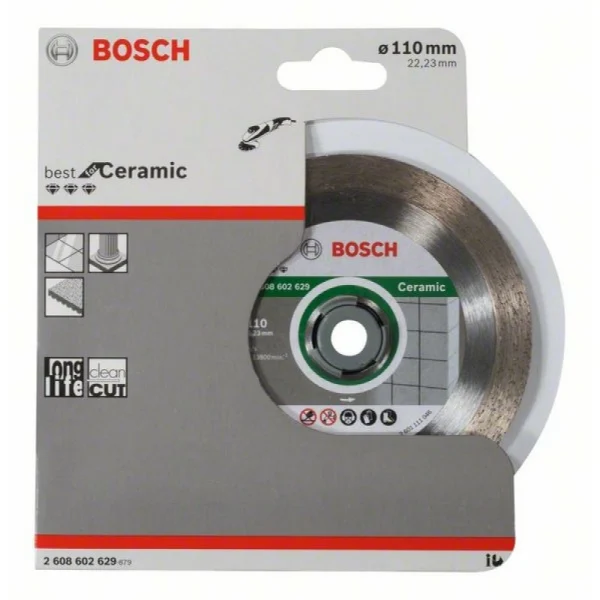 Алмазный диск Best for Ceramic 110x22,23x1,8x10 мм Bosch 2608602629 — изображение 2