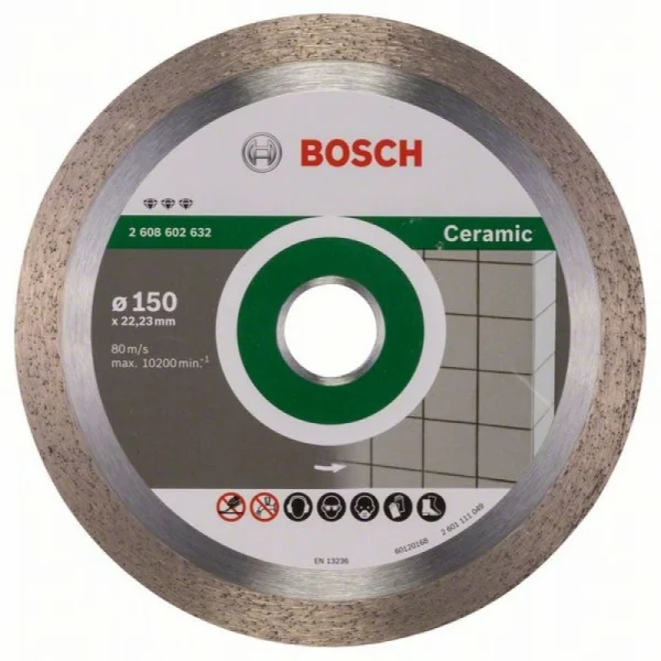 Алмазный диск Best for Ceramic 150x22,23x1,9x10 мм Bosch 2608602632