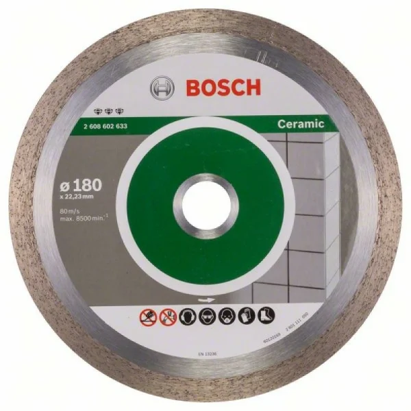 Алмазный диск Best for Ceramic 180x22,23x2,2x10 мм Bosch 2608602633