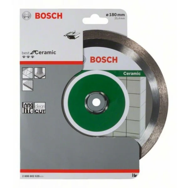 Алмазный диск Best for Ceramic 180x25,40x2,2x10 мм Bosch 2608602635 — изображение 2