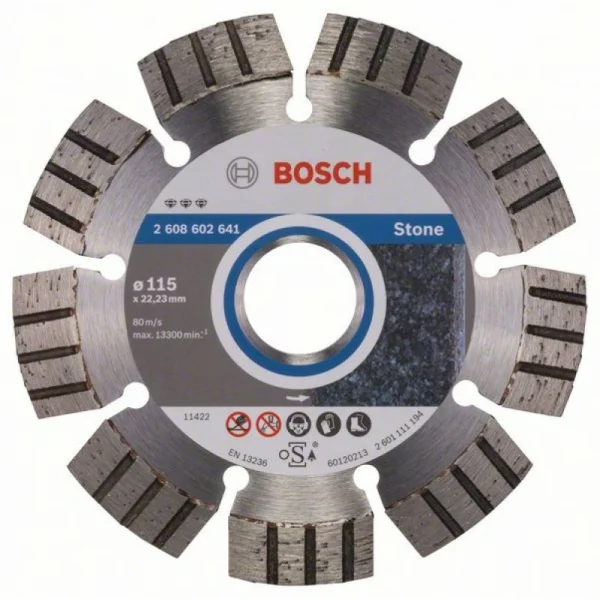 Алмазный диск Best for Stone 115x22,23x2,2x12 мм Bosch 2608602641
