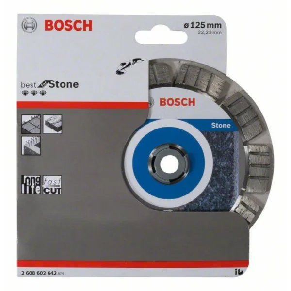 Алмазный диск Best for Stone 125x22,23x2,2x12 мм Bosch 2608602642 — изображение 2