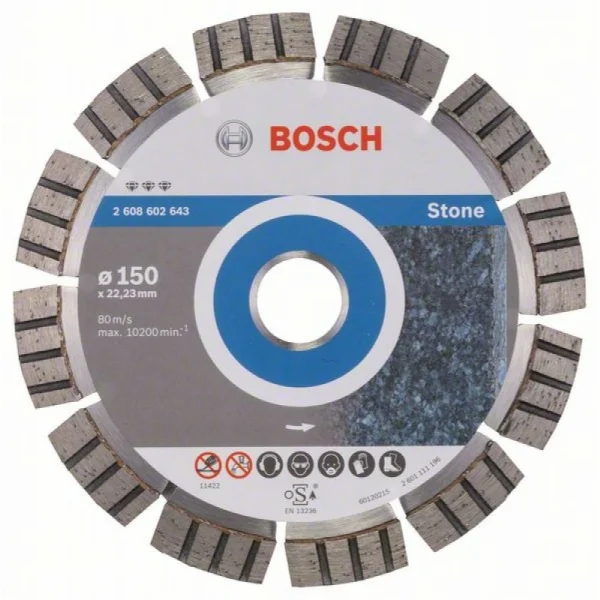 Алмазный диск Best for Stone 150x22,23x2,4x12 мм Bosch 2608602643