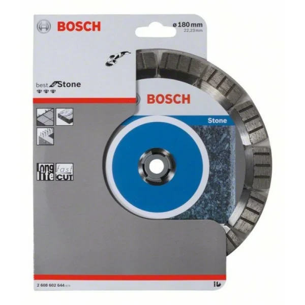 Алмазный диск Best for Stone 180x22,23x2,4x12 мм Bosch 2608602644 — изображение 2