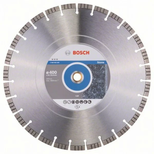 Алмазный диск Best for Stone 400x20,00+25,40x3,2x12 мм Bosch 2608602649
