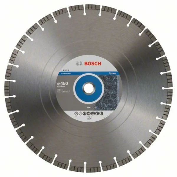 Алмазный диск Best for Stone 450x25,40x3,8x12 мм Bosch 2608602650