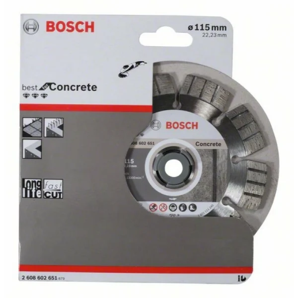 Алмазный диск Best for Concrete 115x22,23x2,2x12 мм Bosch 2608602651 — изображение 2