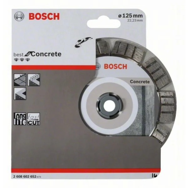 Алмазный диск Best for Concrete 125x22,23x2,2x12 мм Bosch 2608602652 — изображение 2