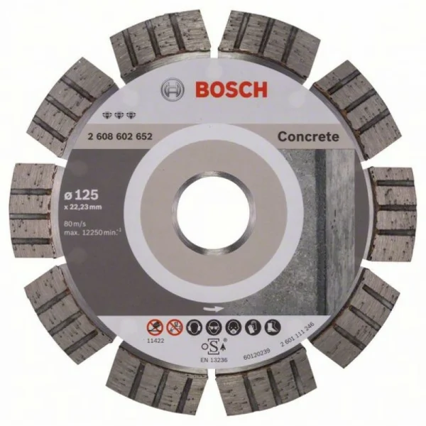 Алмазный диск Best for Concrete 125x22,23x2,2x12 мм Bosch 2608602652