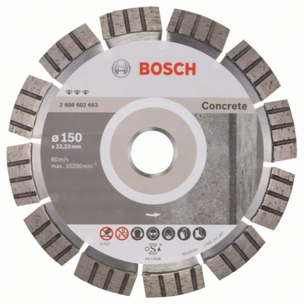 Алмазный диск Best for Concrete 150x22,23x2,4x12 мм Bosch 2608602653