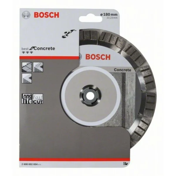 Алмазный диск Best for Concrete 180x22,23x2,4x12 мм Bosch 2608602654 — изображение 2