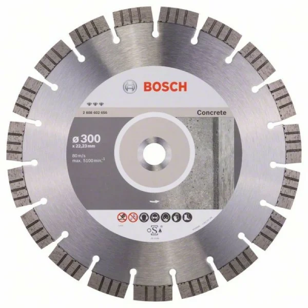 Алмазный диск Best for Concrete 300x22,23x2,8x15 мм Bosch 2608602656
