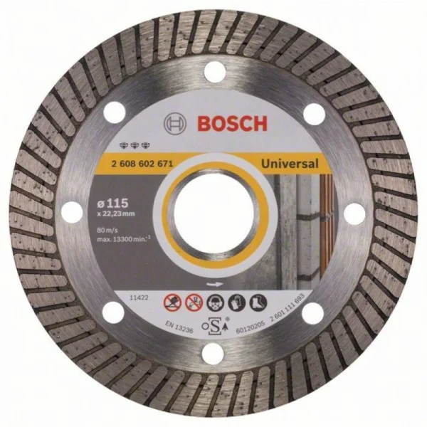 Алмазный диск Best for Universal Turbo 115x22,23x2,2x12 мм Bosch 2608602671