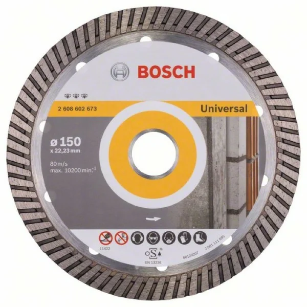 Алмазный диск Best for Universal Turbo 150x22,23x2,4x12 мм Bosch 2608602673