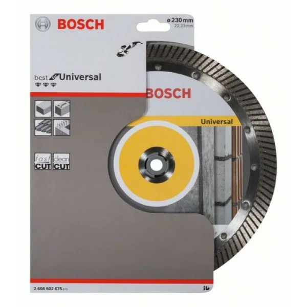 Алмазный диск Best for Universal Turbo 230x22,23x2,5x15 мм Bosch 2608602675 — изображение 2