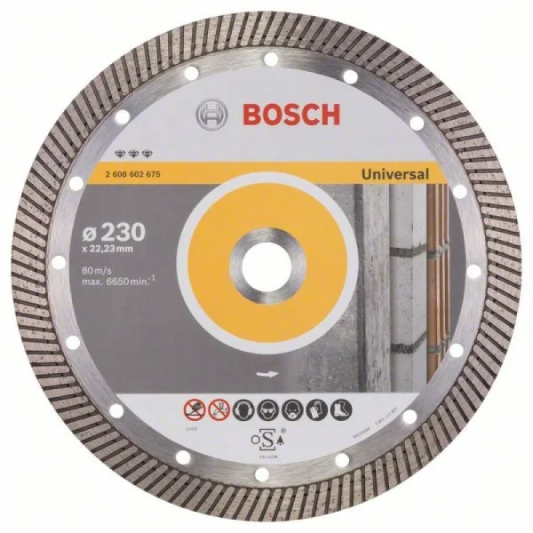 Алмазный диск Best for Universal Turbo 230x22,23x2,5x15 мм Bosch 2608602675