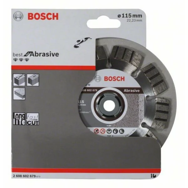 Алмазный диск Best for Abrasive 115x22,23x2,2x12 мм Bosch 2608602679 — изображение 2
