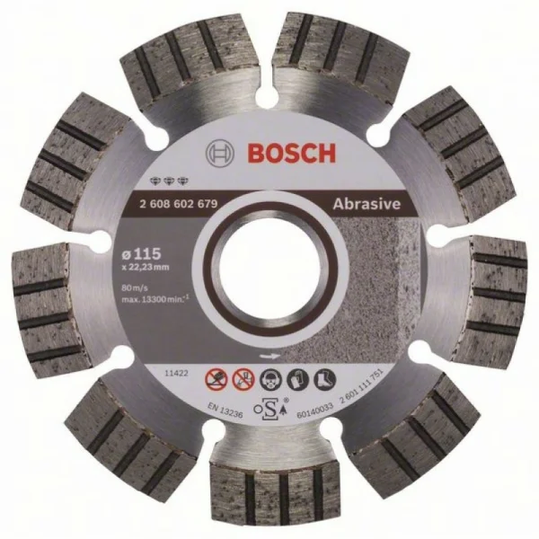 Алмазный диск Best for Abrasive 115x22,23x2,2x12 мм Bosch 2608602679