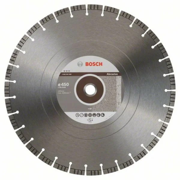 Алмазный диск Best for Abrasive 450x25,40x3,6x12 мм Bosch 2608602688