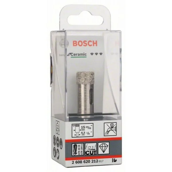 Алмазное сверло Best for Ceramic для сухого сверления 15x35 мм Bosch 2608620212 — изображение 2