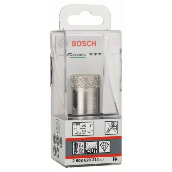 Алмазное сверло Best for Ceramic для сухого сверления 25x35 мм Bosch 2608620214 — изображение 2
