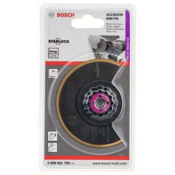 Сегментированный пильный диск BIM-TiN ACZ 85 EIB Multi Material 85 мм Bosch 2608661758 — изображение 2