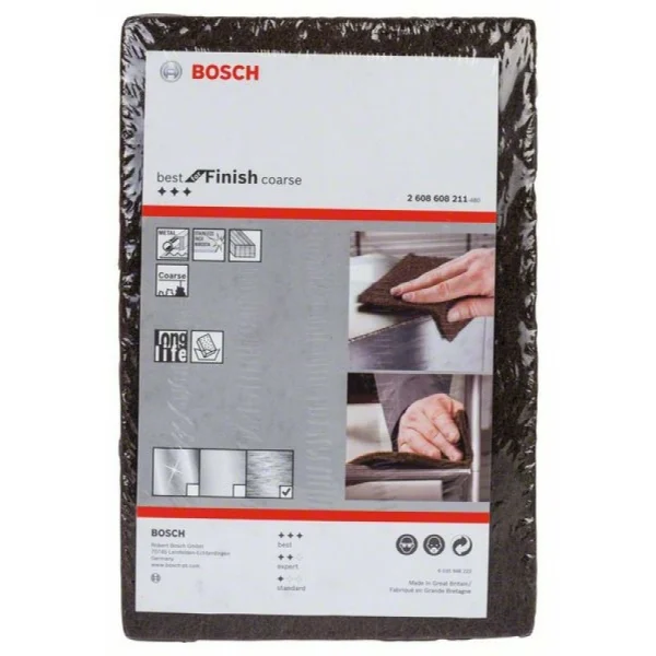 Шлифовальная подушка из нетканого материала – Best for Finish Coarse 152x229 мм, груб. A Bosch 2608608211 — изображение 2