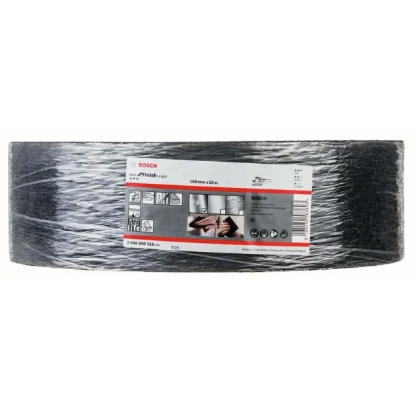 Рулон нетканого шлифматериала Best for Finish Bright 10.000x100 мм, средн. S Bosch 2608608216 — изображение 2
